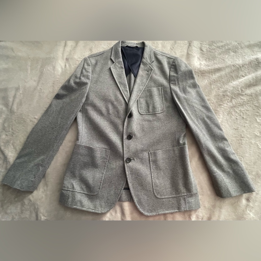 Banana Republic blazer light gray mens